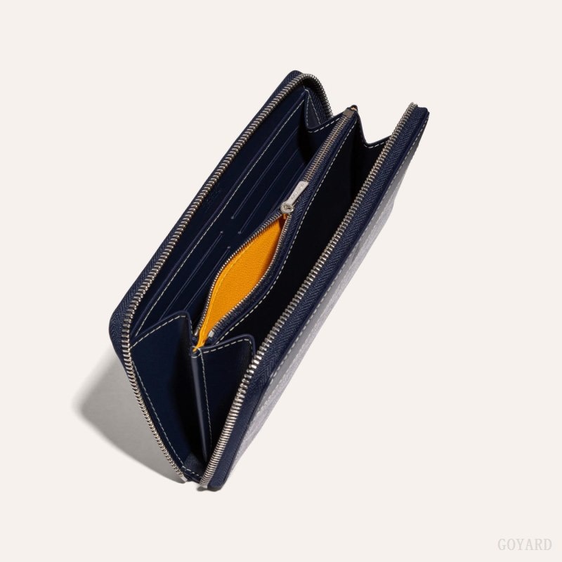 Goyard MATIGNON GM WALLET Navy Blue | KDPP1183