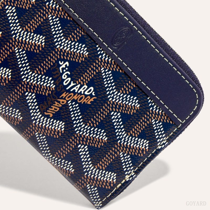 Goyard MATIGNON MINI WALLET Navy Blue | VWZB0325