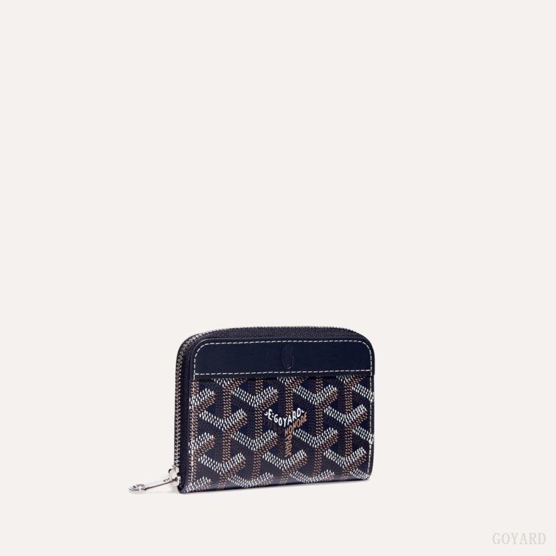 Goyard MATIGNON MINI WALLET Navy Blue | VWZB0325