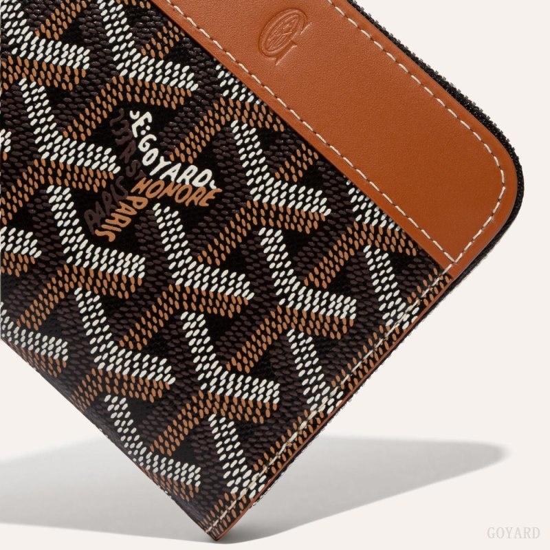 Goyard MATIGNON PM WALLET Black / Brown | NMWM4076