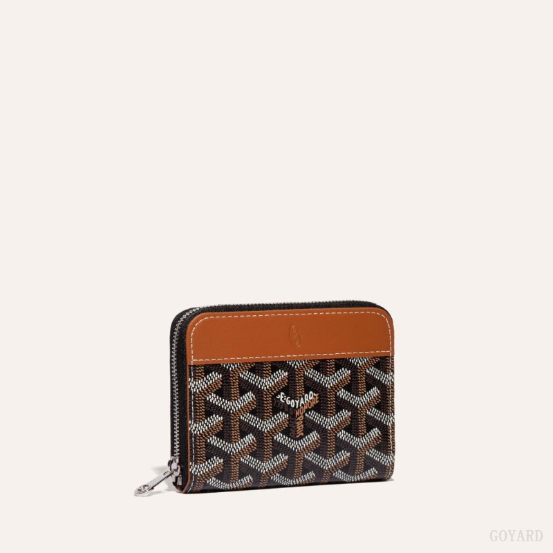 Goyard MATIGNON PM WALLET Black / Brown | NMWM4076