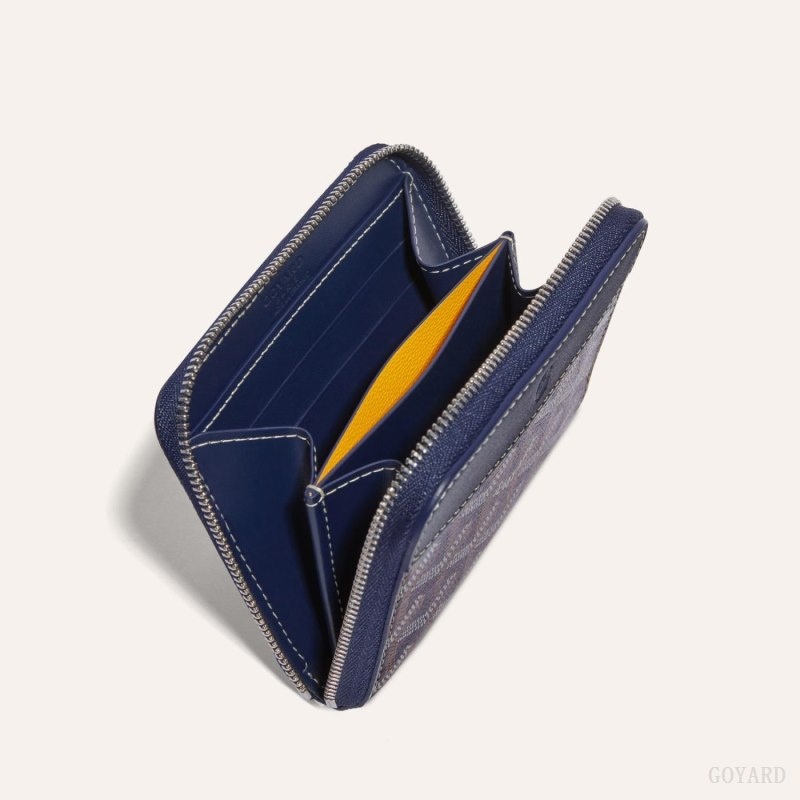 Goyard MATIGNON PM WALLET Navy Blue | ZMOF0533