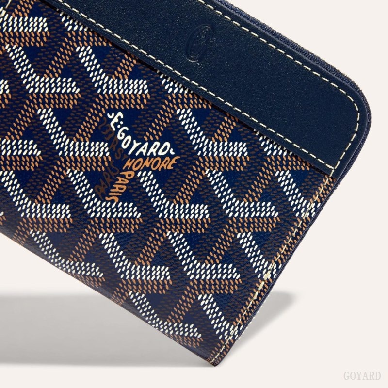 Goyard MATIGNON PM WALLET Navy Blue | ZMOF0533