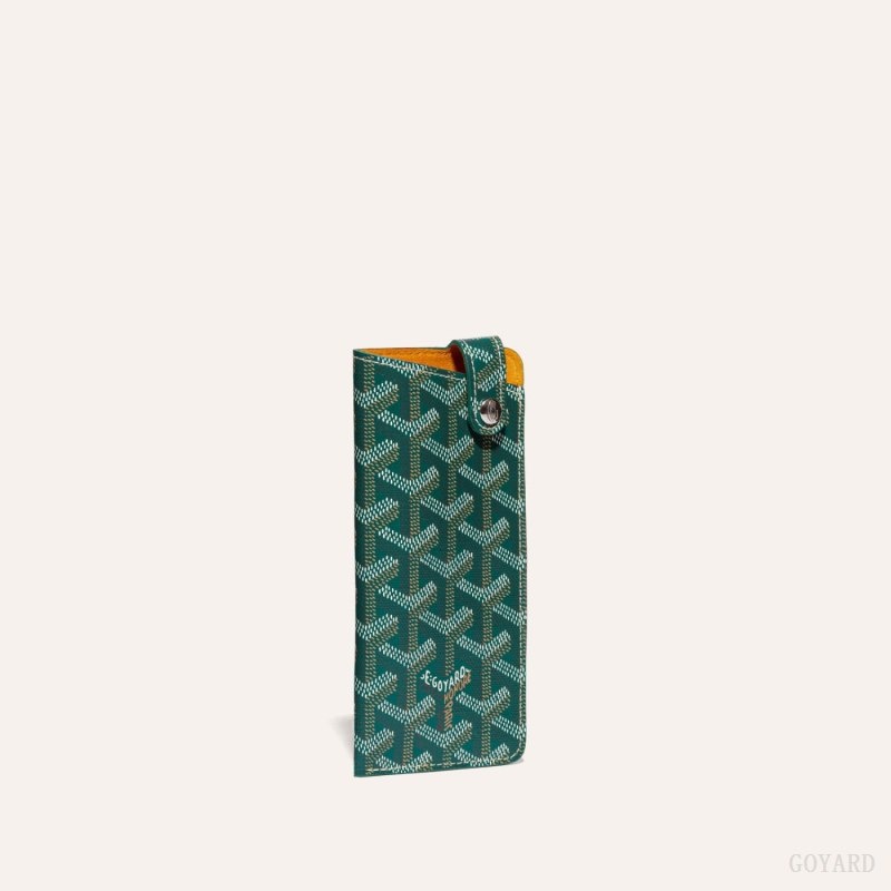 Goyard MONTMARTRE PM GLASSES CASE Green | TQMI8595