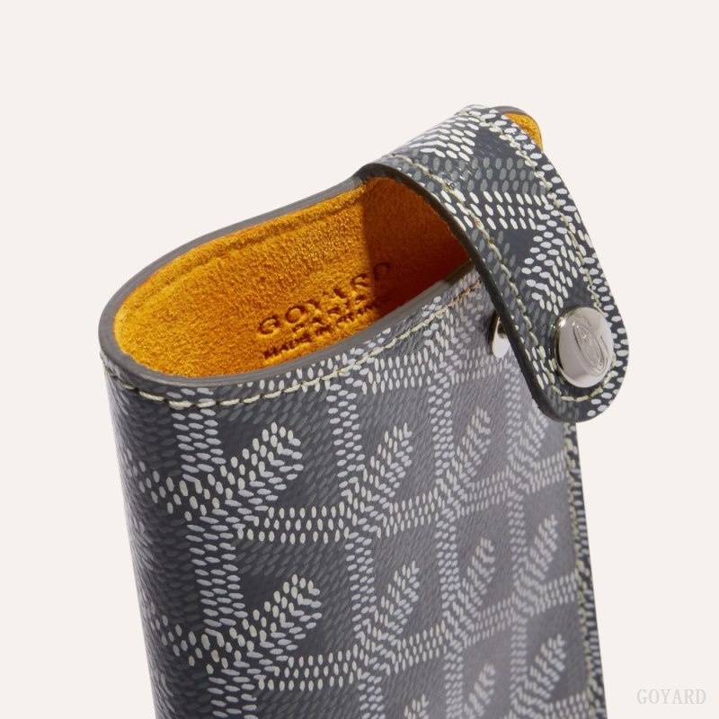 Goyard MONTMARTRE PM GLASSES CASE Grey | QUTV5690