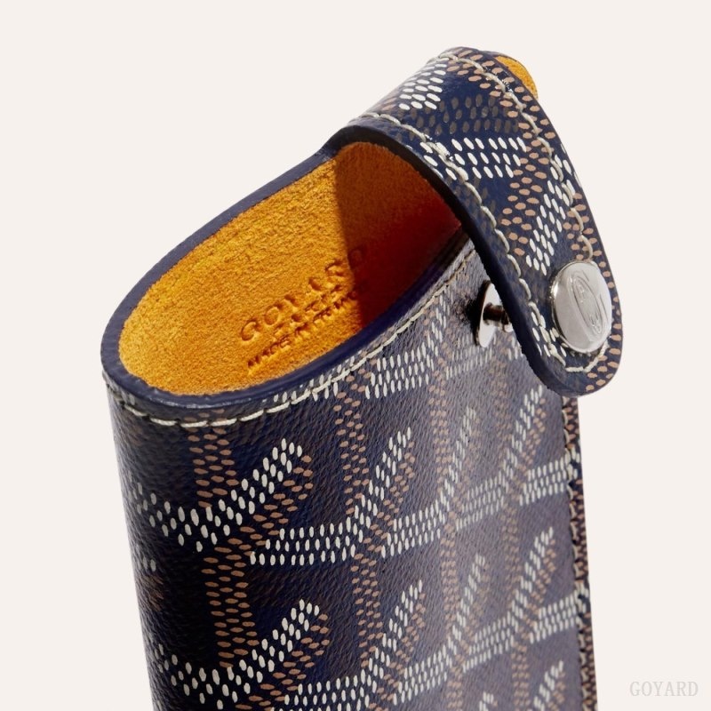 Goyard MONTMARTRE PM GLASSES CASE Navy Blue | WPBU5154