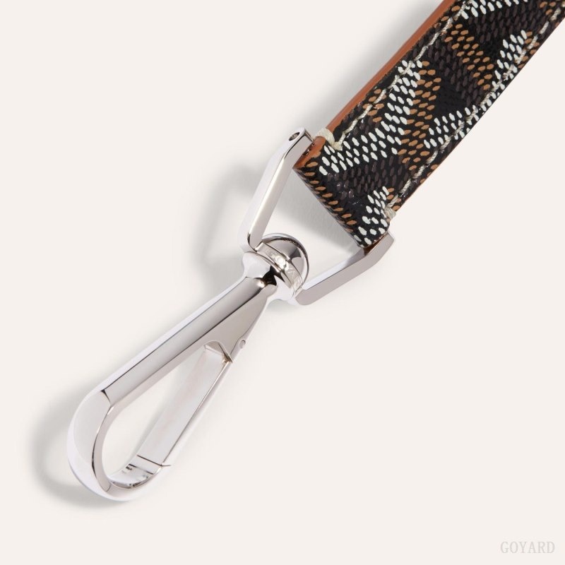 Goyard MOUSQUETON KEY RING Black / Brown | IITR9111