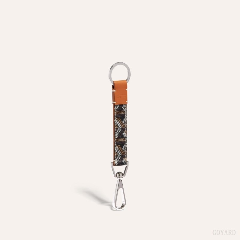 Goyard MOUSQUETON KEY RING Black / Brown | IITR9111