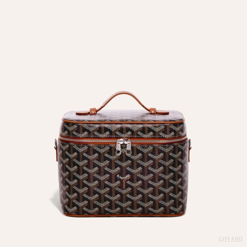 Goyard MUSE VANITY CASE Black / Brown | KEYP5533