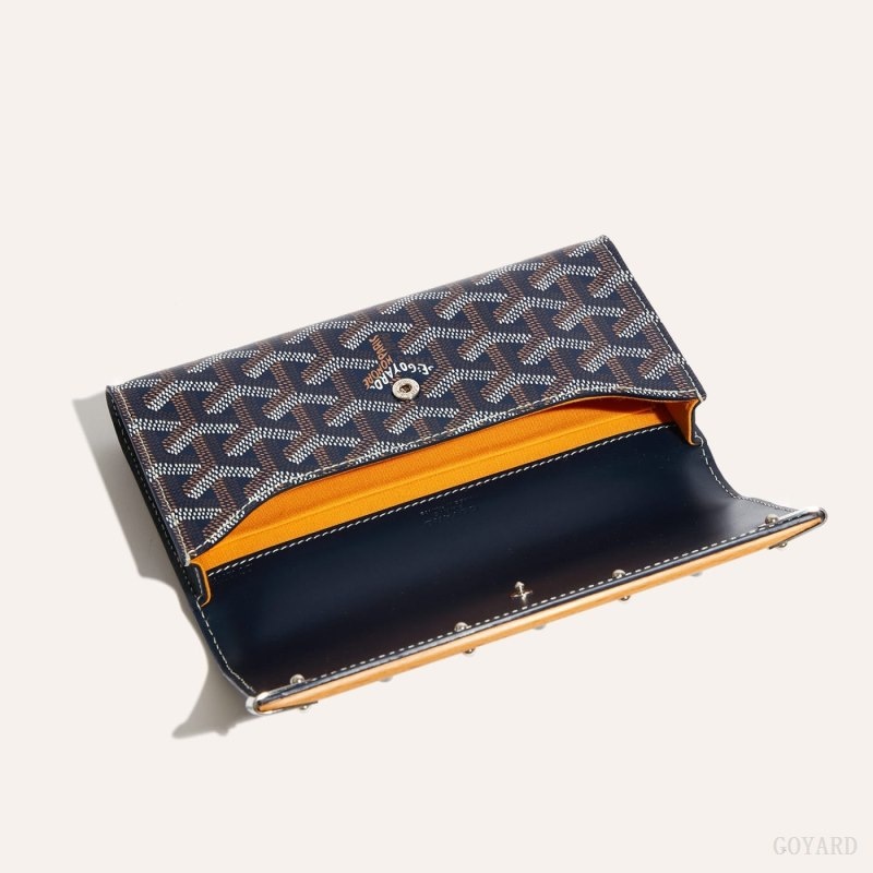 Goyard Monte-Carlo Mini Case Navy Blue | CSHX0667