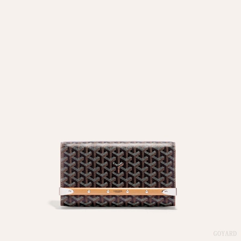 Goyard Monte-Carlo PM Clutch Black / Brown | LBTZ5424