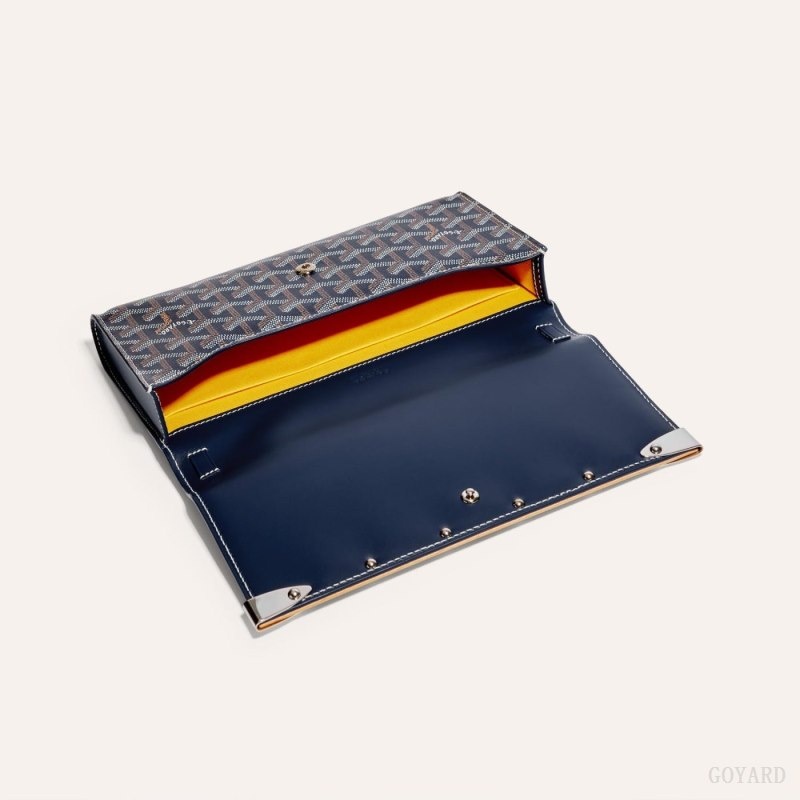 Goyard Monte-Carlo PM Clutch Navy Blue | CPMV4739