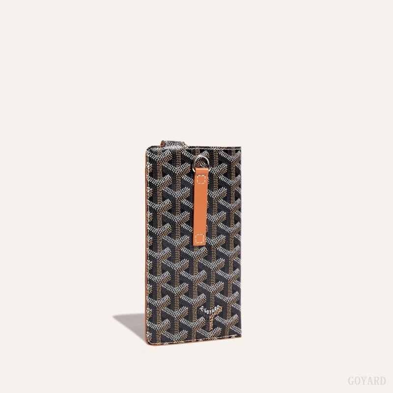 Goyard Montmartre GM Case Black / Brown | IWBO4790