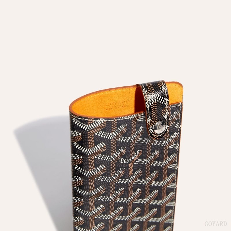 Goyard Montmartre GM Case Black / Brown | IWBO4790