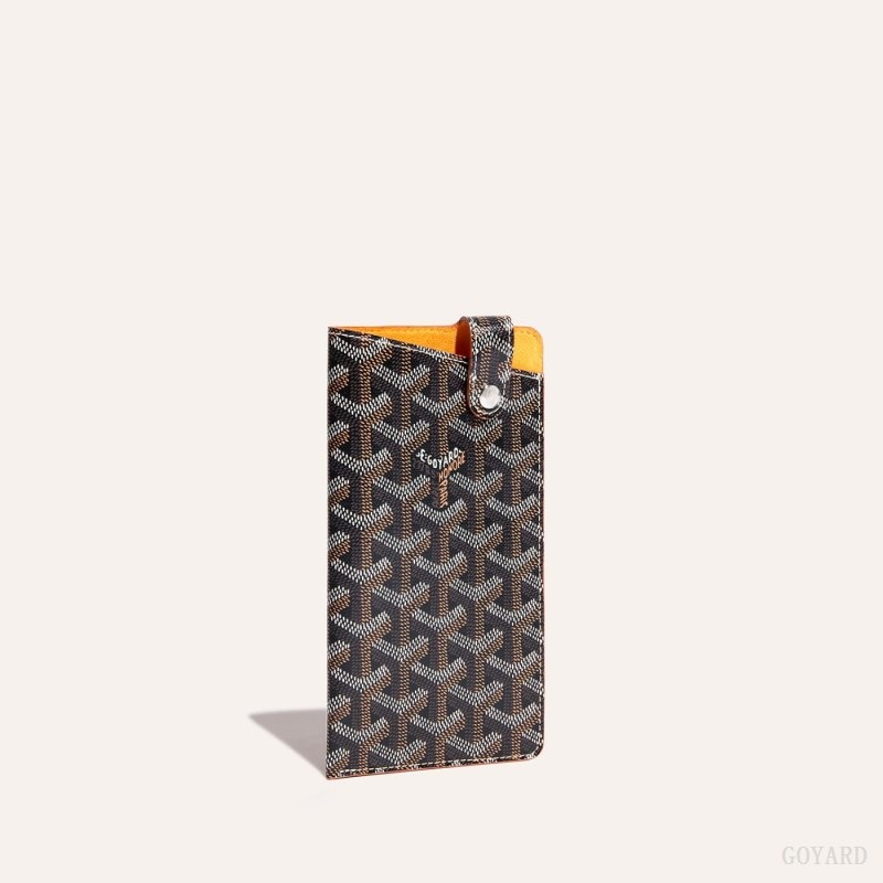 Goyard Montmartre GM Case Black / Brown | IWBO4790