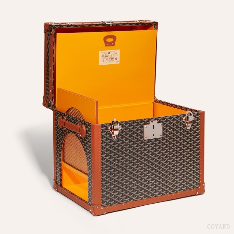 Goyard NICHE TRUNK Black / Brown | RCBB3680