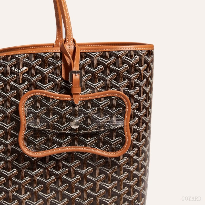 Goyard Os Grey Dog pocket Black / Brown | DXWG5851