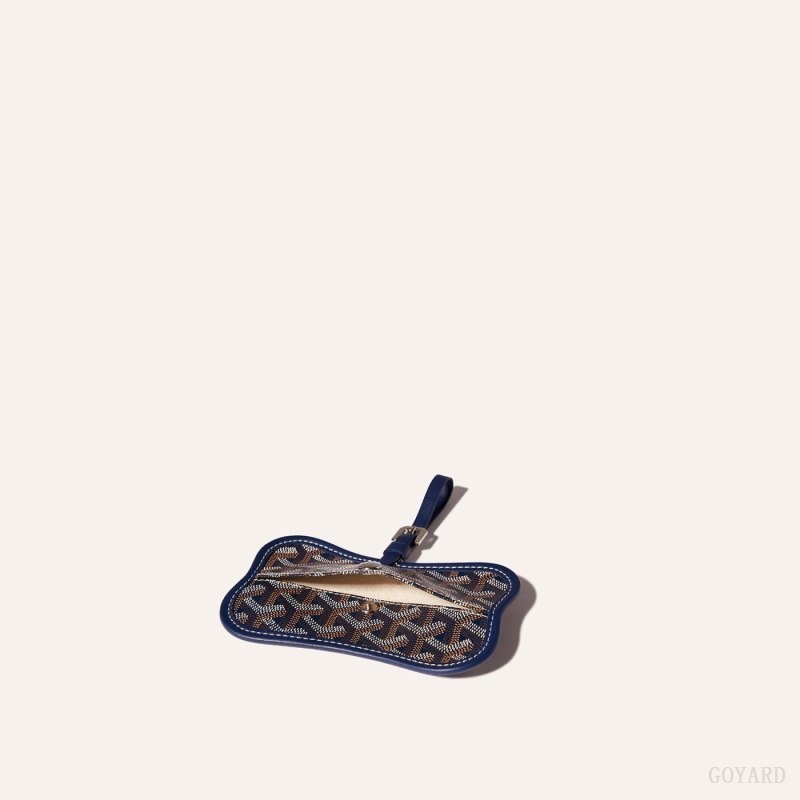 Goyard Os Grey Dog pocket Navy Blue | ZXKO3378