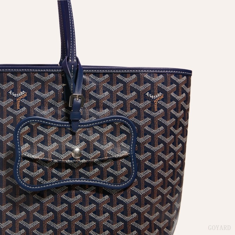 Goyard Os Grey Dog pocket Navy Blue | ZXKO3378