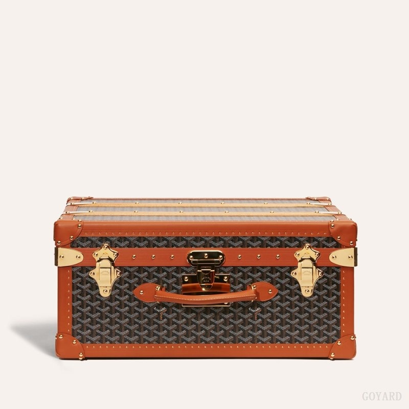 Goyard PALACE 55 SUITCASE Black / Brown | TSZC4414