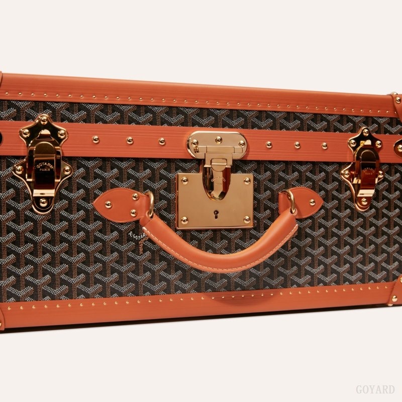 Goyard PALACE 55 SUITCASE Black / Brown | TSZC4414