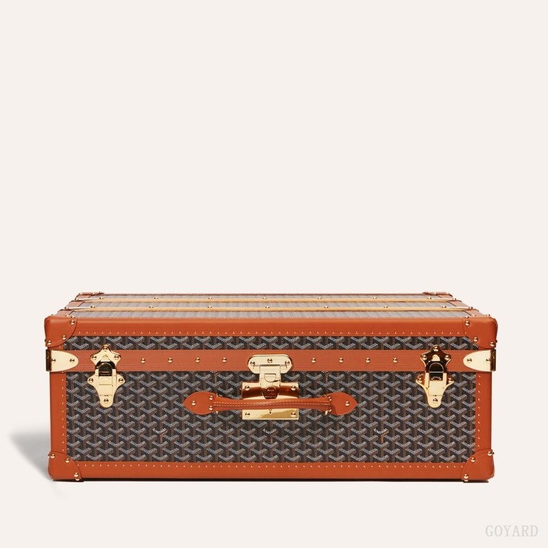 Goyard PALACE 70 SUITCASE Black / Brown | TUWN7902