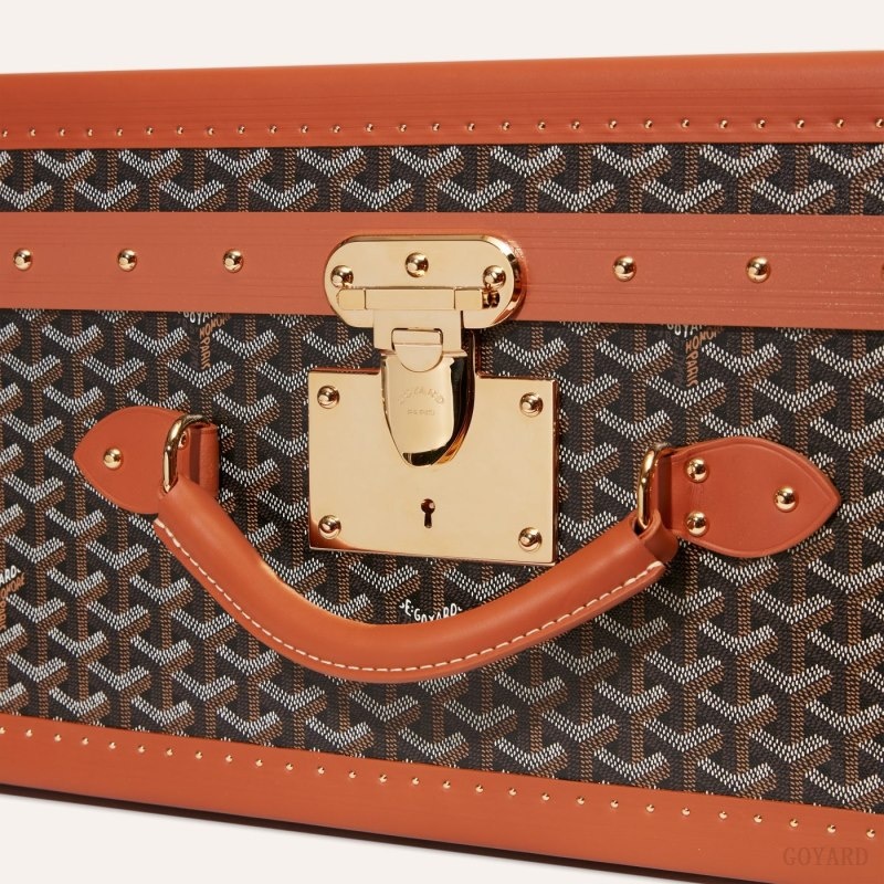 Goyard PALACE 70 SUITCASE Black / Brown | TUWN7902