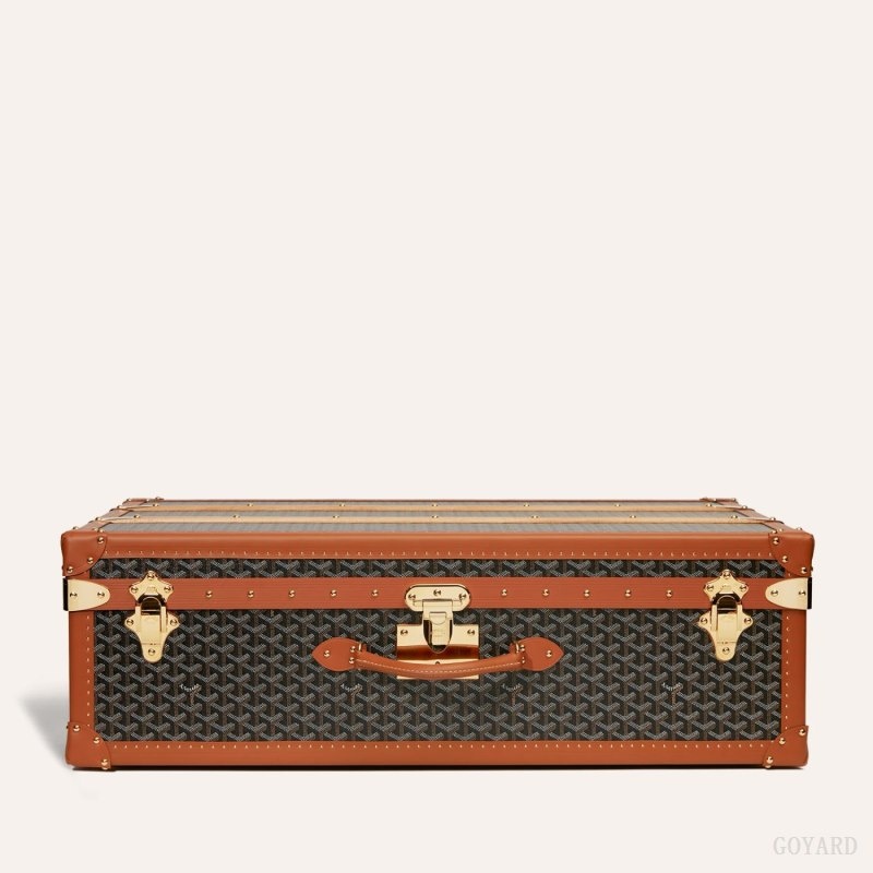 Goyard PALACE 80 SUITCASE Black / Brown | OFKD3731