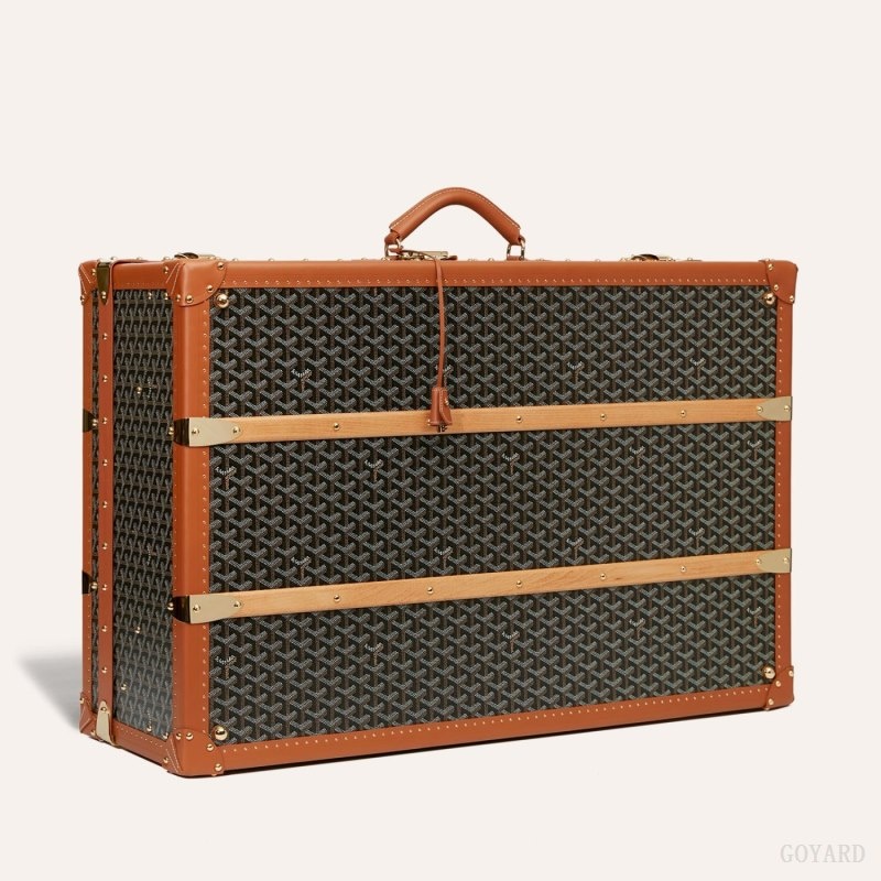 Goyard PALACE 80 SUITCASE Black / Brown | OFKD3731