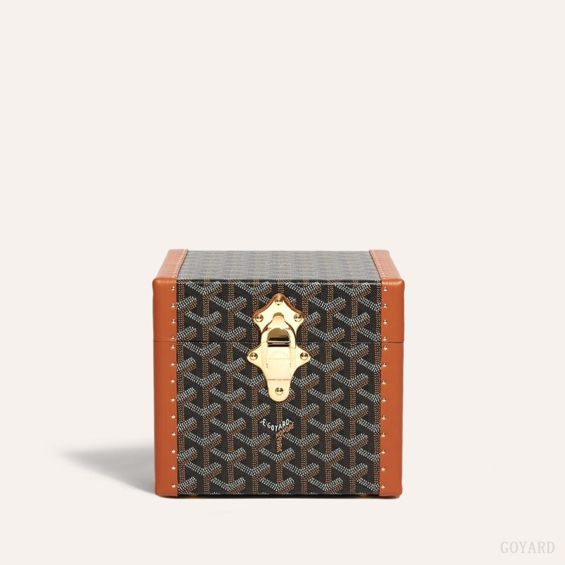 Goyard PARIS CASE Black / Brown | AHNH0978