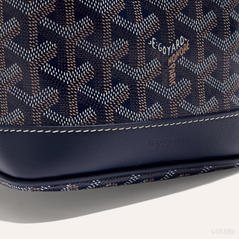 Goyard PETIT FLOT BUCKET BAG Navy Blue | XXQE0064