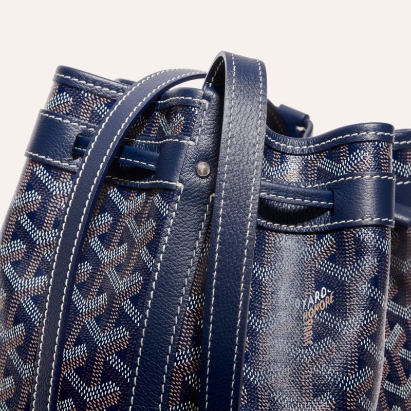 Goyard PETIT FLOT BUCKET BAG Navy Blue | XXQE0064