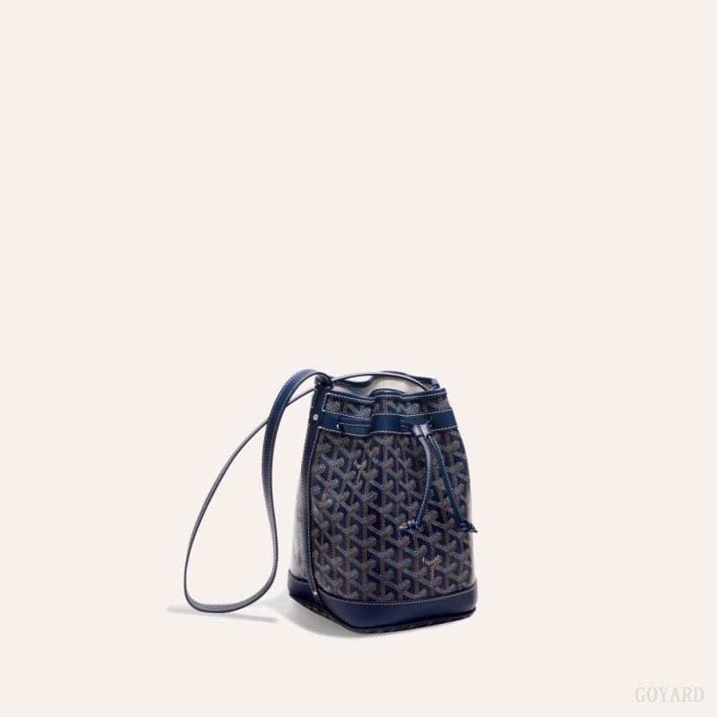 Goyard PETIT FLOT BUCKET BAG Navy Blue | XXQE0064