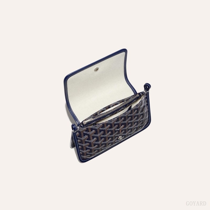 Goyard PLUMET POCKET WALLET Navy Blue | NEHY7962