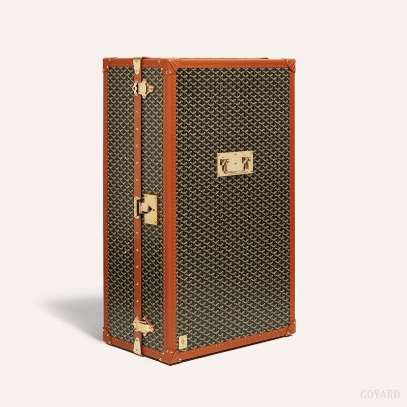 Goyard PULLMAN TRUNK Black / Brown | HAGL2690