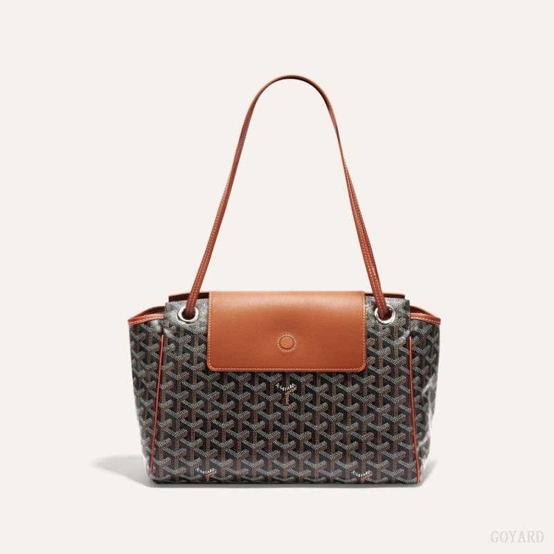 Goyard ROUETTE PM BAG Black / Brown | FQDM6336