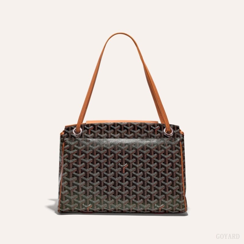 Goyard ROUETTE PM BAG Black / Brown | FQDM6336