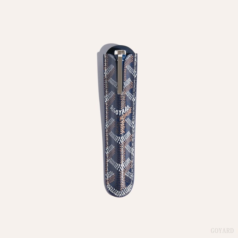 Goyard Rollerball Travel Pen Navy Blue | WPYF3764