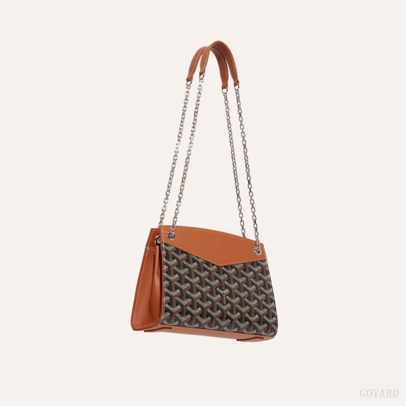 Goyard Rouette Structuré Mini Bag Black / Brown | EKKC4143