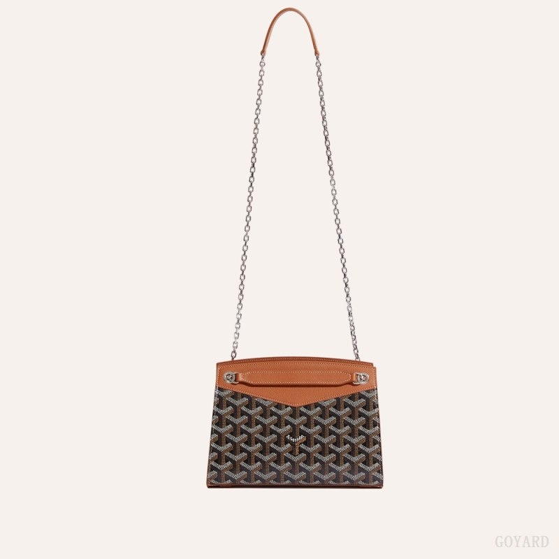 Goyard Rouette Structuré Mini Bag Black / Brown | EKKC4143