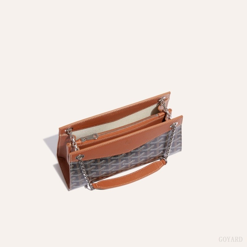 Goyard Rouette Structuré Mini Bag Black / Brown | EKKC4143