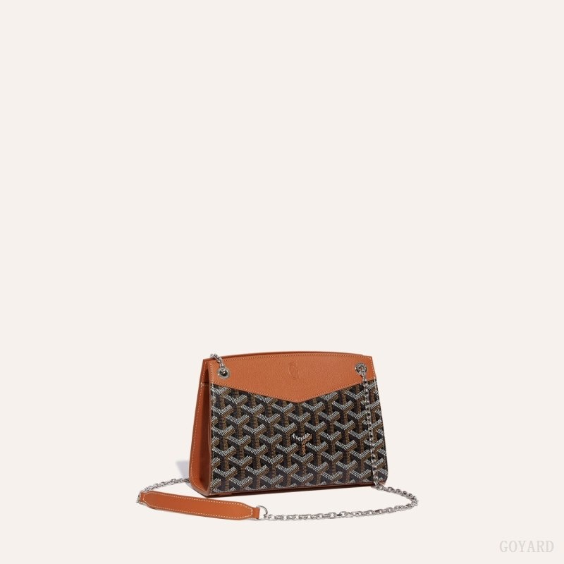 Goyard Rouette Structuré Mini Bag Black / Brown | EKKC4143