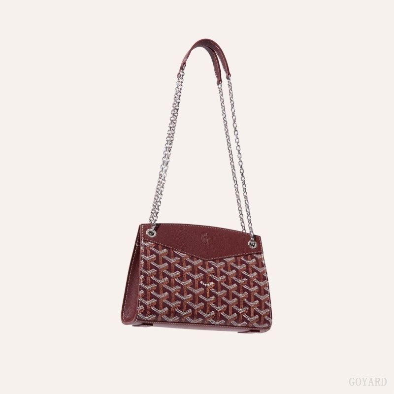 Goyard Rouette Structuré Mini Bag Burgundy | GQAU8934