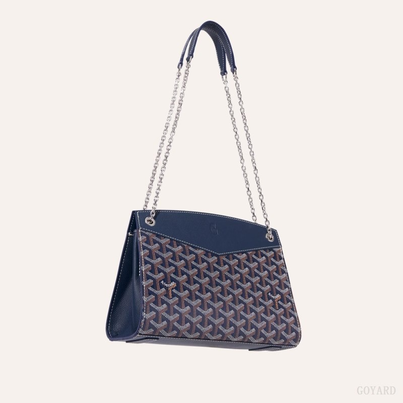 Goyard Rouette Structuré PM Bag Navy Blue | NSJL3251