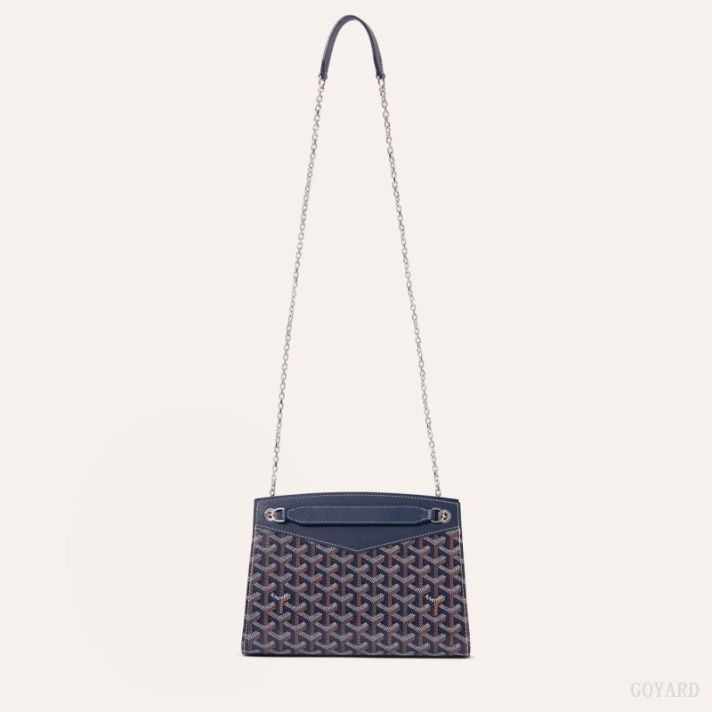 Goyard Rouette Structuré PM Bag Navy Blue | NSJL3251