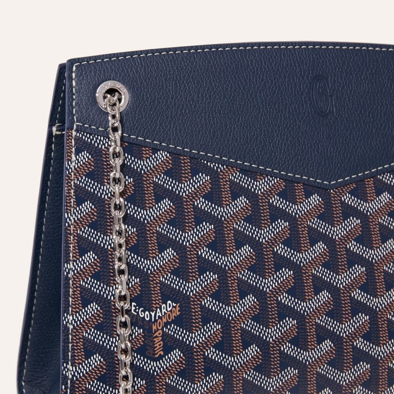 Goyard Rouette Structuré PM Bag Navy Blue | NSJL3251