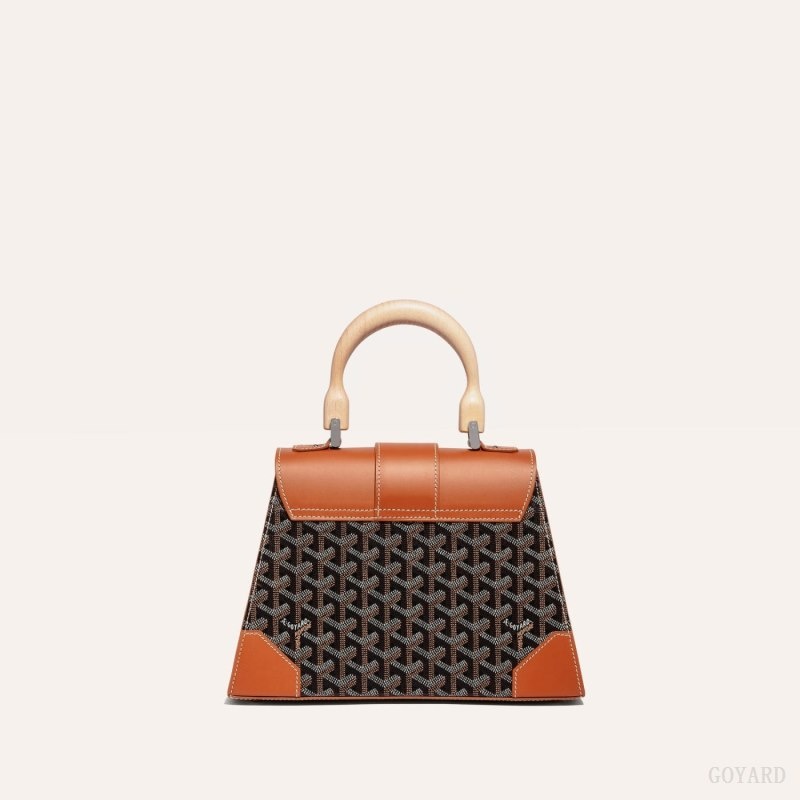 Goyard SAÏGON PM BAG Black / Brown | CDTO1491