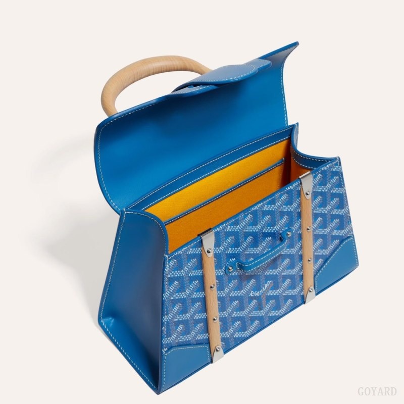 Goyard SAÏGON STRUCTURE MINI BAG Blue | IBJX6045