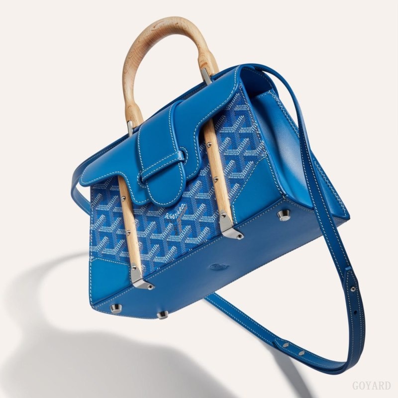 Goyard SAÏGON STRUCTURE MINI BAG Blue | IBJX6045