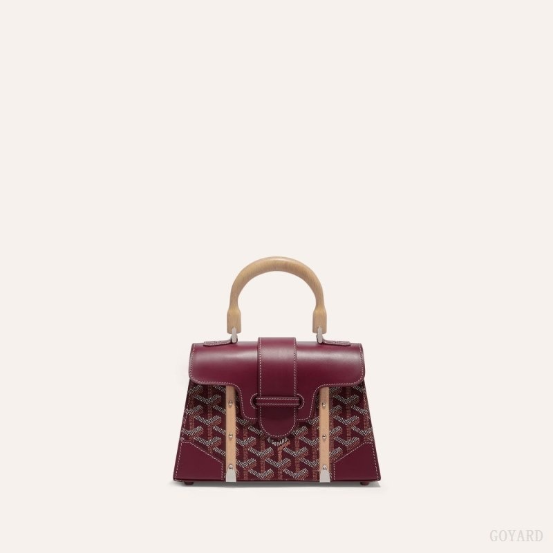 Goyard SAÏGON STRUCTURE MINI BAG Burgundy | ZVZM5566